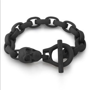 Room 101 Eddie Skull Link Bracelet Black (NWOT)